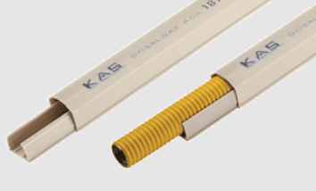 PVC HORTUM KANALI 2 MT. İÇ TESİSAT (BEYAZ) MODEL-3